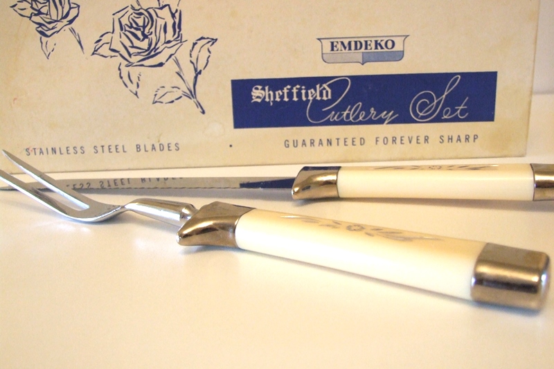 Lebanon Supply Co. Walnut & Chrome Serving Dish city relics